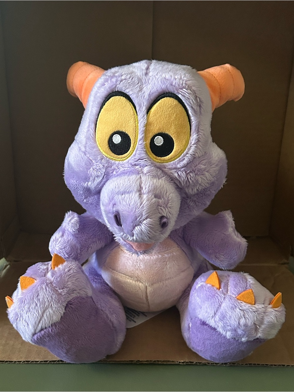Disney Figment Big Feet Plush EPCOT Journey Into Imagination Purple Dragon